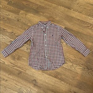 Ralph Lauren Red and White Plaid Button Down Shirt